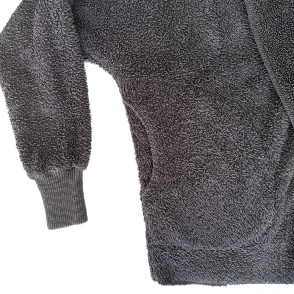 Cozy Black Teddy Jacket - Picture 3 of 7